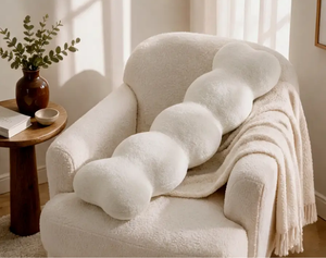 NiyiH Plush Wavy Pillow Long Pillow