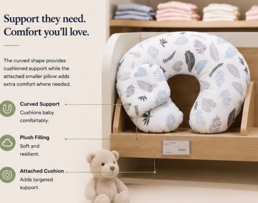 NiyiH SnuggleNest™ Support Pillow