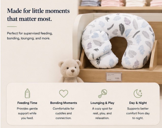 NiyiH SnuggleNest™ Support Pillow
