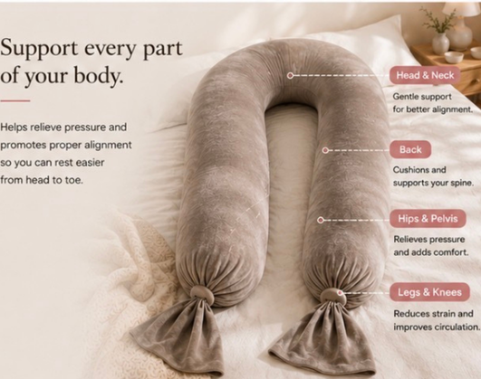 NiyiH Adjustable Support Body Pillow