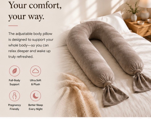 NiyiH Adjustable Support Body Pillow